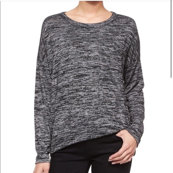rag & bone /Jean Blue Marled Long Sleeve Top - Picture 1 of 5